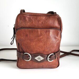 THE TREND Italy Leather Convertible Bag I Crossbody/Backpack I Vintage